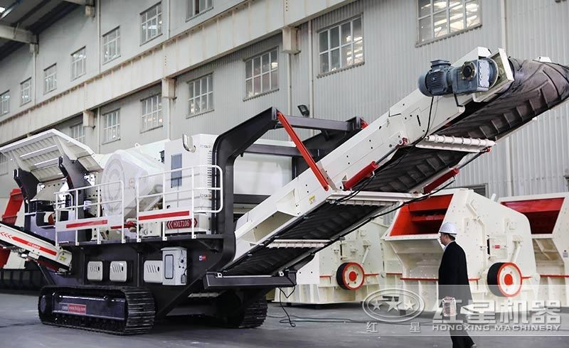履帶車載移動(dòng)碎石機(jī)，遙控作業(yè)，靈活機(jī)動(dòng)，轉(zhuǎn)場自由