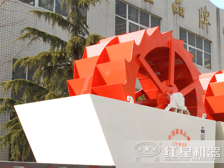 雙輪輪斗式洗砂機(jī)，產(chǎn)量50-100t/h